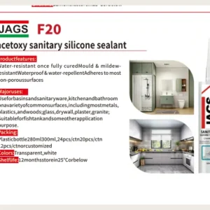 JAGS F20 Acetoxy Sanitary Silicone Sealant