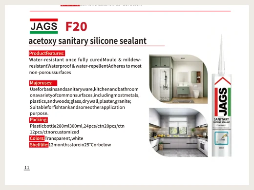 JAGS F20 Acetoxy Sanitary Silicone Sealant